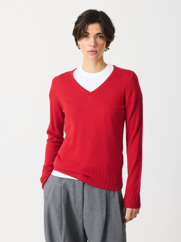 Jersey pico granate