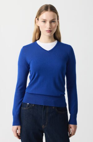 Jersey pico azulón.