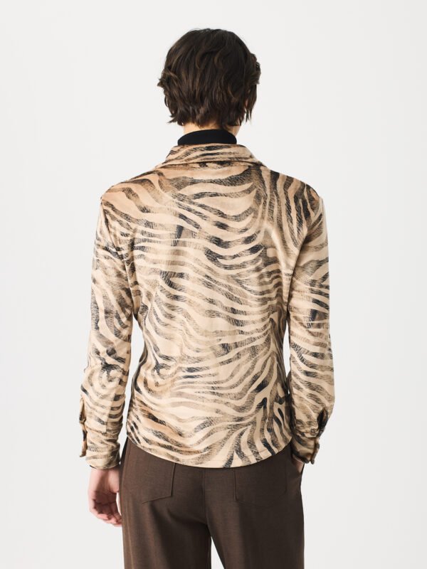 Camisa terciopelo estampada. - Imagen 2