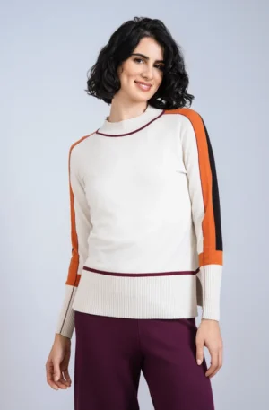 Jersey manga intarsia.