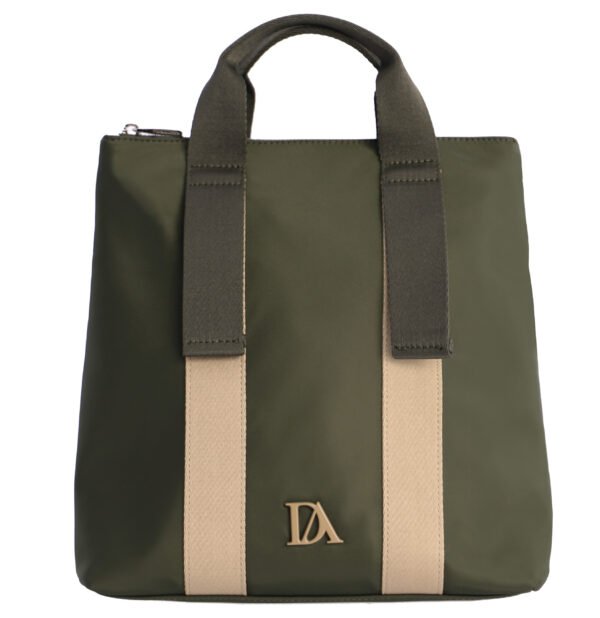 Mochila verde.