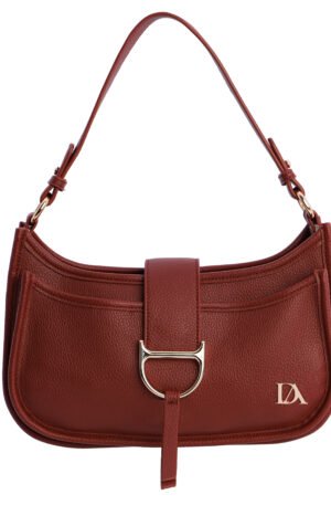 Bolso bandolera burdeos.