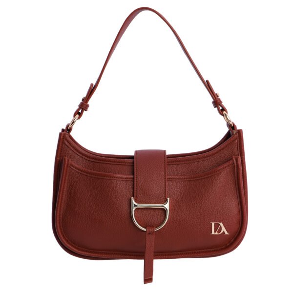 Bolso bandolera burdeos.