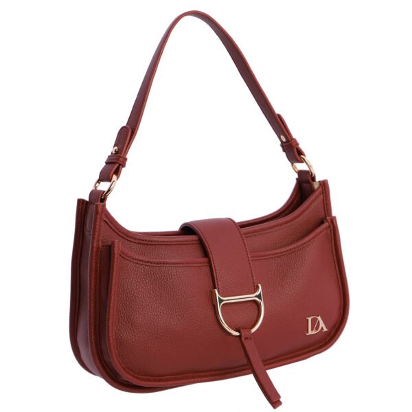Bolso bandolera burdeos. - Imagen 7