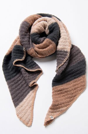 Bufanda rayas marron,beige.