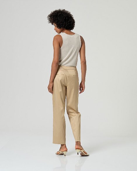 Pantalon recto beige. - Imagen 3