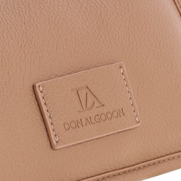 Bolso de mano tostado. - Imagen 4