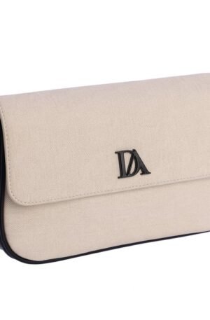 Bandolera beige con cadena marino.