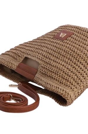 Bolso capazo natural.