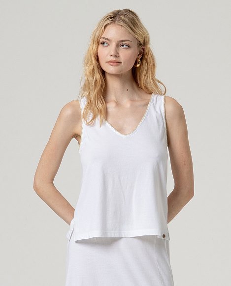 Top tirantes blanco.