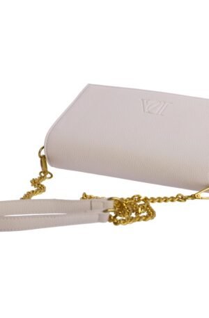 Bolso bandolera marfil.