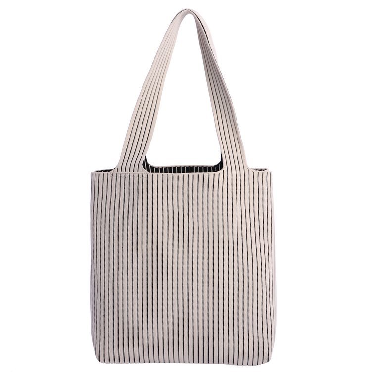 Bolso rayas shopper. - Imagen 5