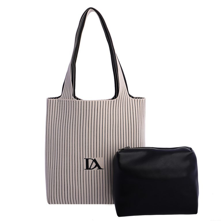 Bolso rayas shopper. - Imagen 3