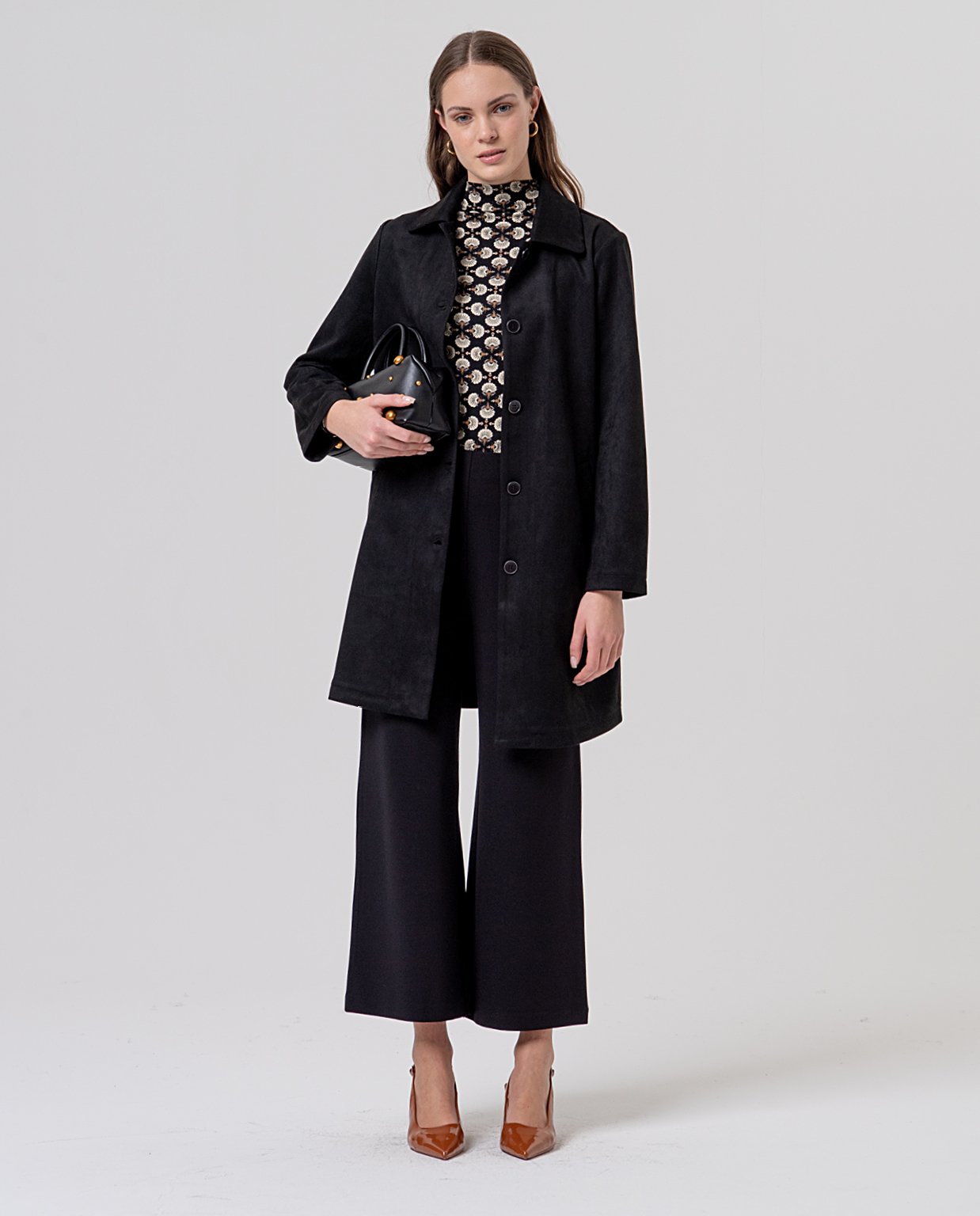 Pantalón ancho. Negro. - Imagen 3