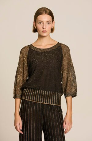 Jersey calado lurex.